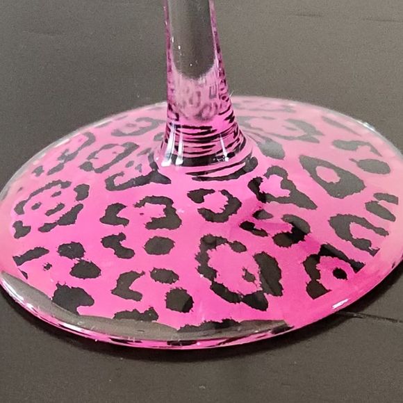 Pier 1 Blue Swirline Swirl 20 Ounce  Wine Glasses - 9” tall + Martini glass - Picture 6 of 11